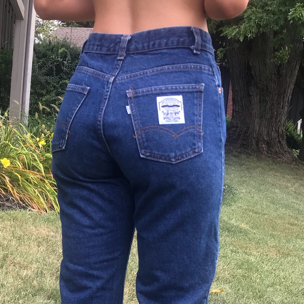 Vintage Levis 70’s 80’s Two Horse White Patch RARE